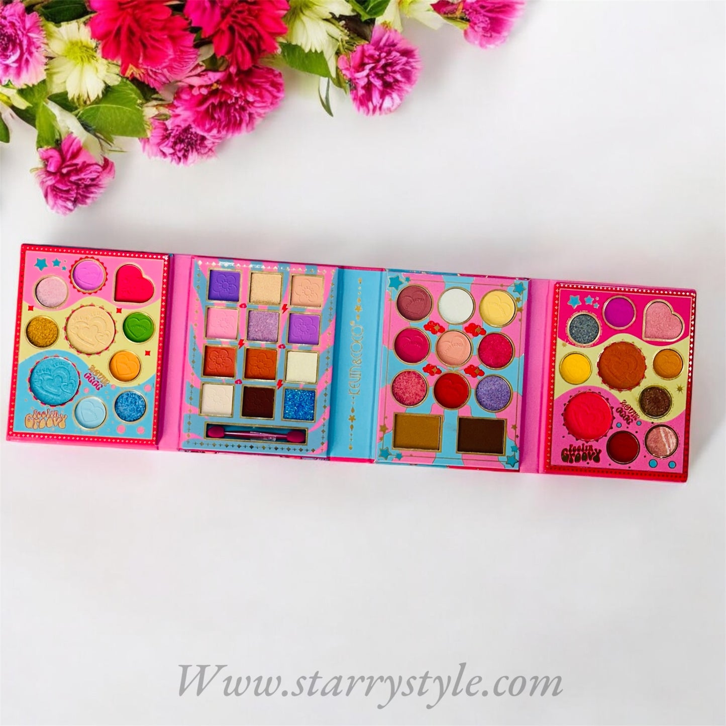 Coco-C Complete Makeup Palette | Four Layer Folding Booklet