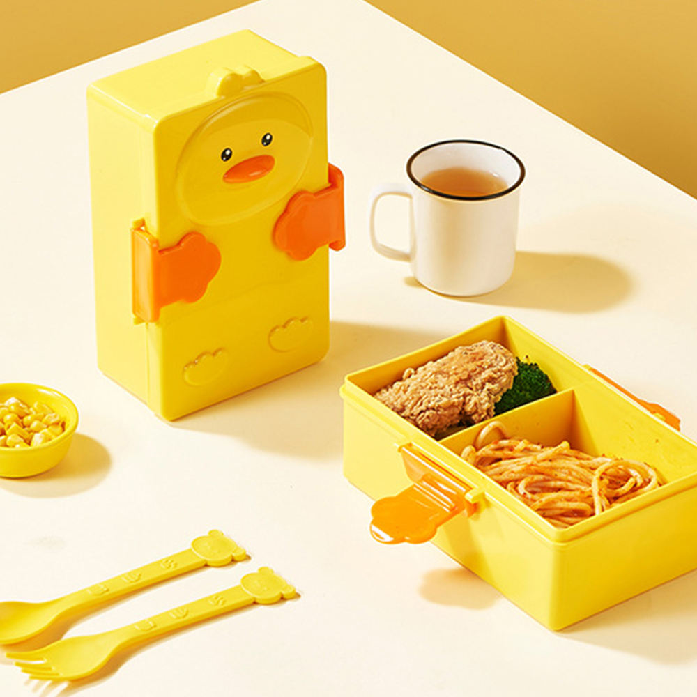 Duck Lunch Box with Cutlery