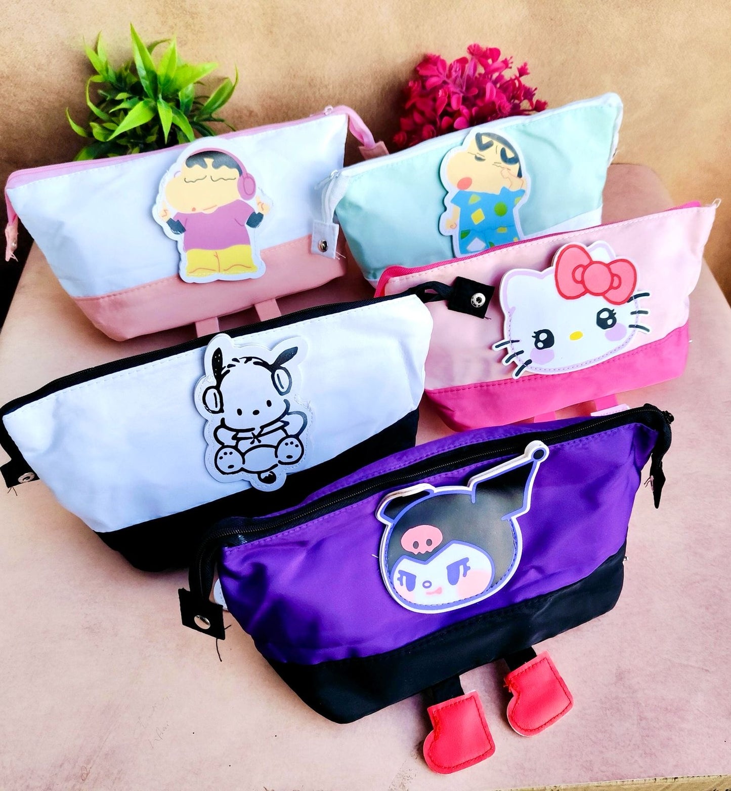 CHARACTER FABRIC PENCIL POUCH O.P.P PACKING ( 390-2)