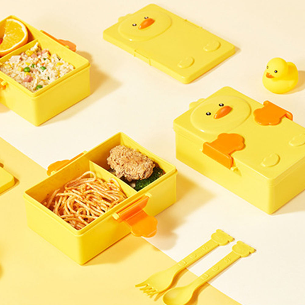 Duck Lunch Box with Cutlery