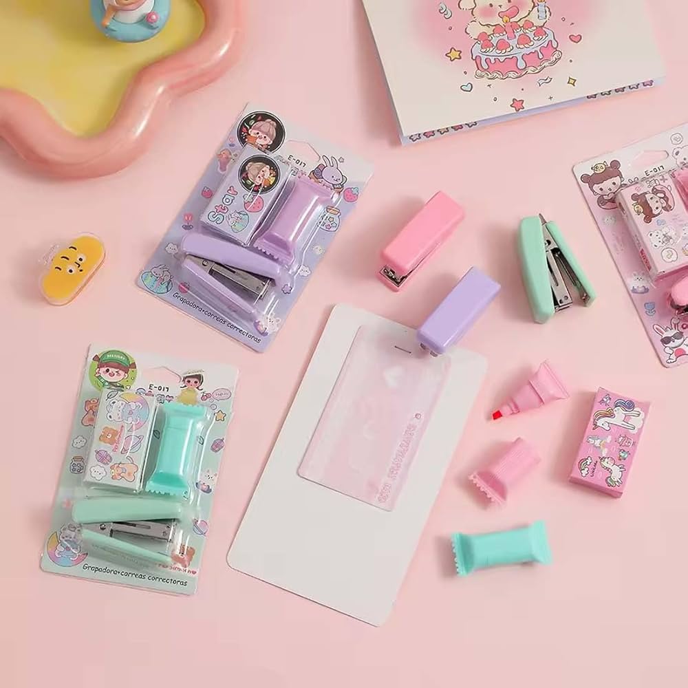 Tape Dispenser, Glue Sticks & Stapler