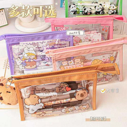 Transparent Character Pouches