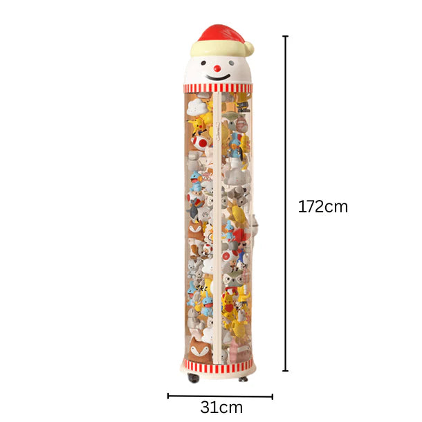 Multipurpose Christmas Transparent Plastic Kids Toy Storage Container with Zipper