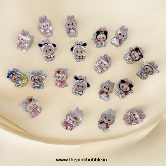Mini Labubu Clutchers/Clips ( Pack of 2)