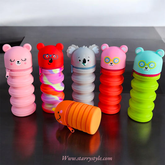 Expandable Silicon Pencil Pouch