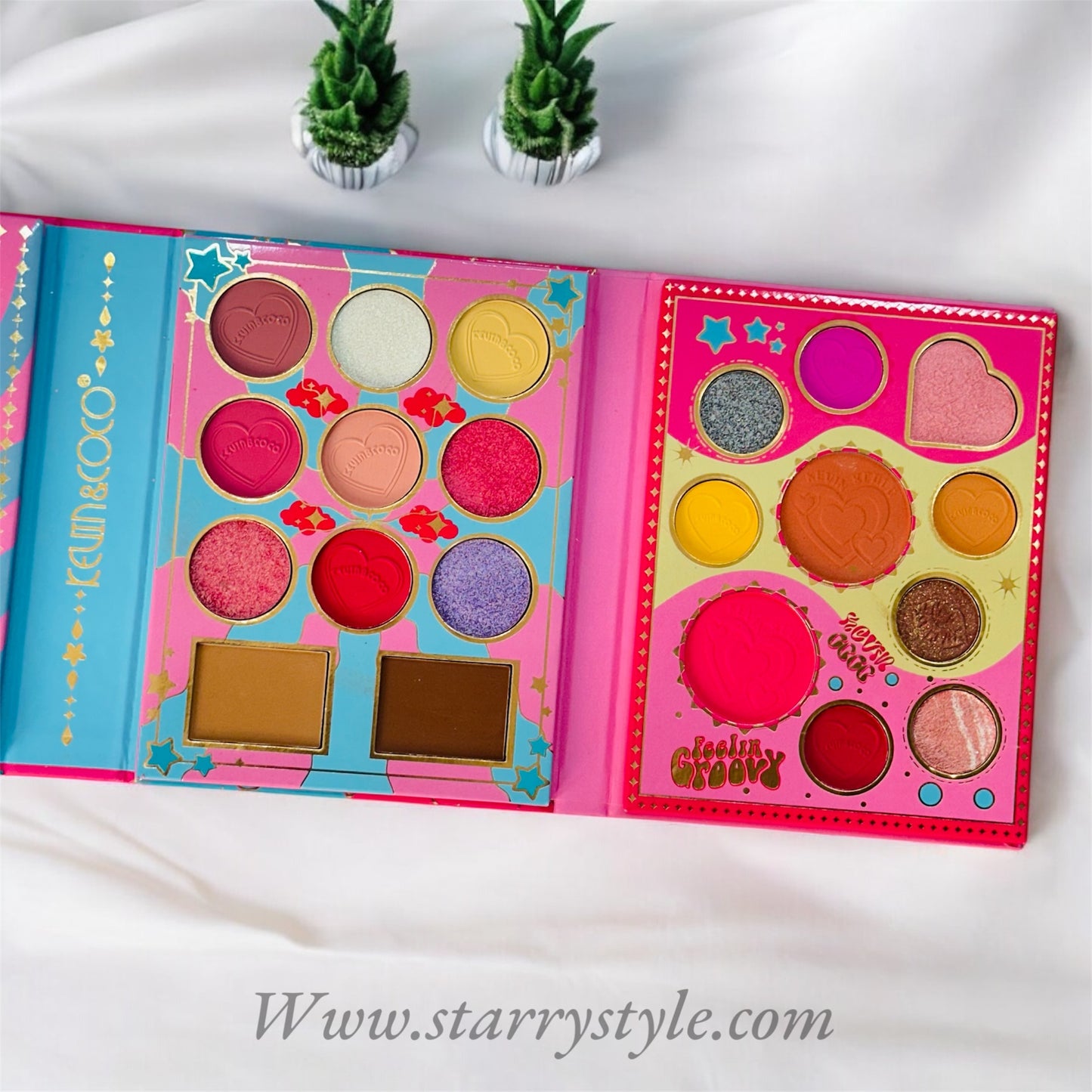 Coco-C Complete Makeup Palette | Four Layer Folding Booklet