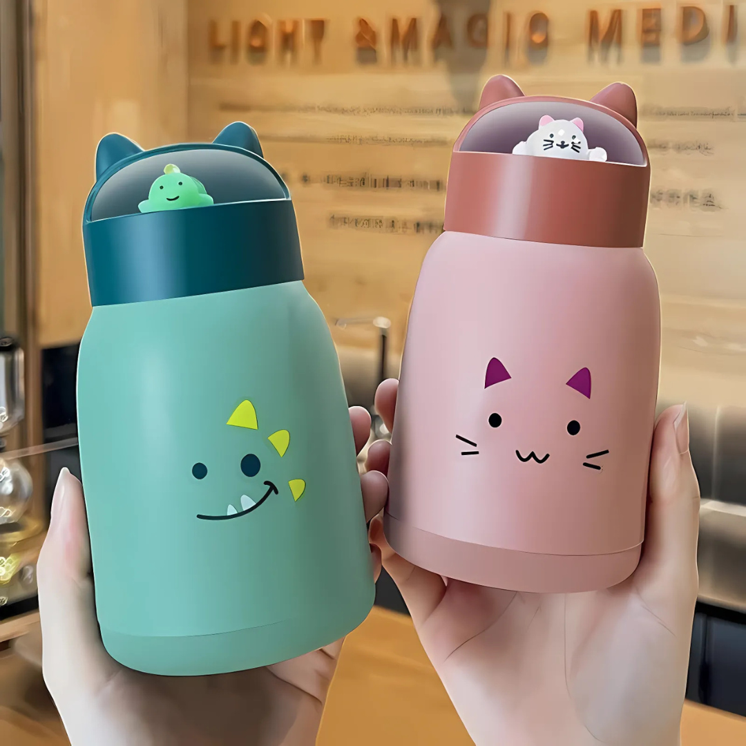 Teddy Glass Water Bottle