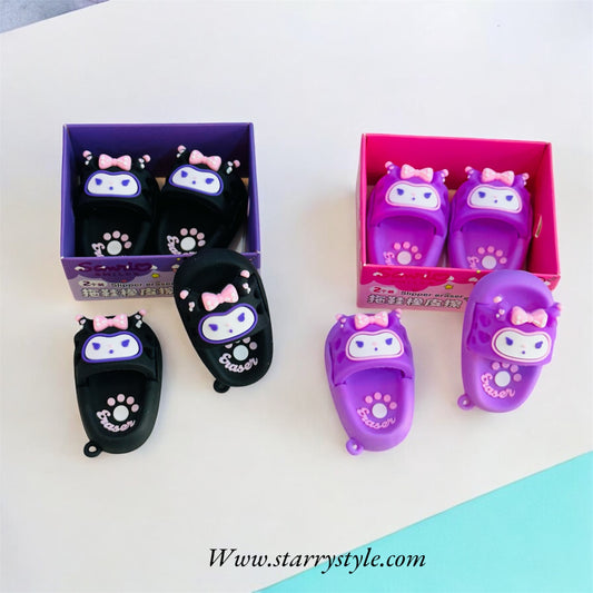 Kuromi Slipper Eraser | Premium Box Packing