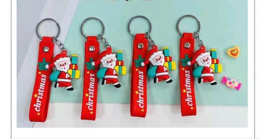 Christmas Santa Keychain