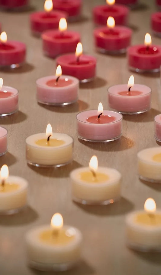 T-Light Candles| Mixed Color| Scented (10 Pcs in Box)