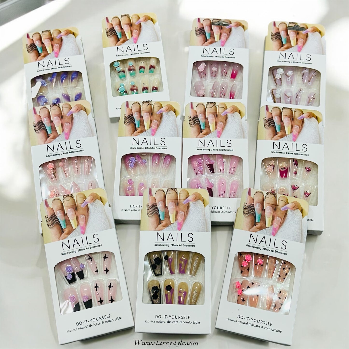 3D Rose Nails