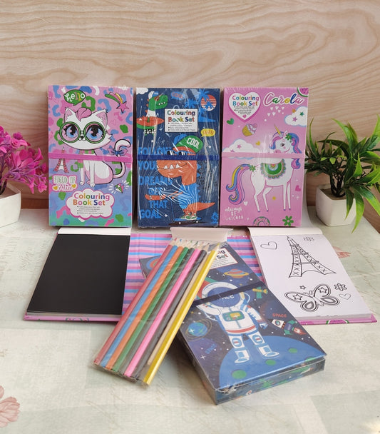 Scratch with Coloring book